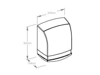 Merida Suszarka do rąk  PRIMA, żaroodporna obudowa z melaminy, biała (EJB196)